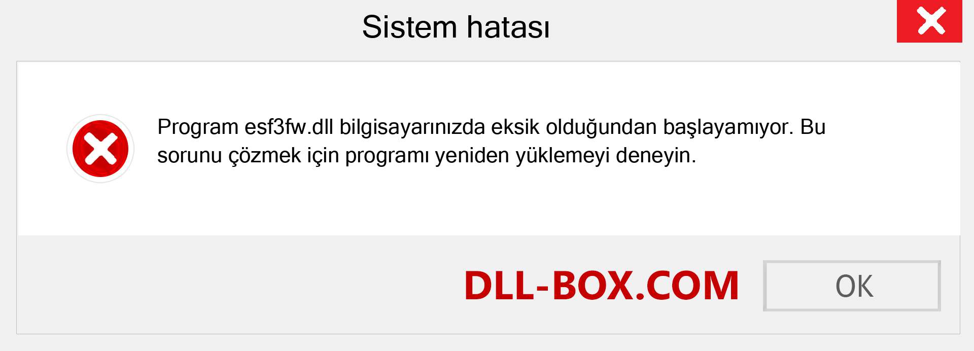 esf3fw.dll dosyası eksik mi? Windows 7, 8, 10 için İndirin - Windows'ta esf3fw dll Eksik Hatasını Düzeltin, fotoğraflar, resimler